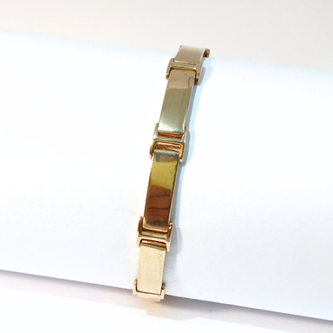 PULSEIRA MASCULINA CHAPA SEM PEDRAS