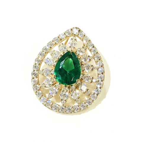 PINGENTE GOTA CAROL 75 PEDRAS