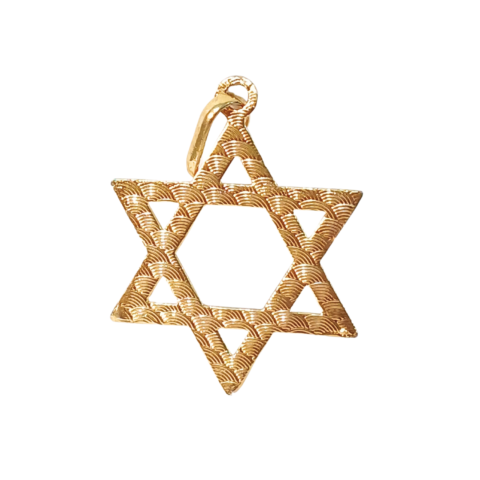 PINGENTE ESTRELA DE DAVID GG SEM PEDRAS