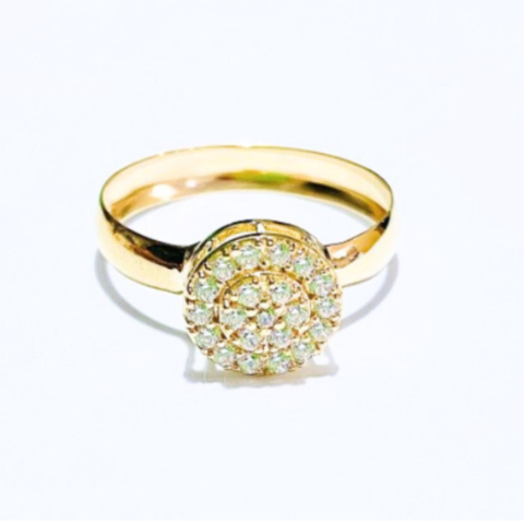 ANEL REDONDO CENTRO 21 PEDRAS