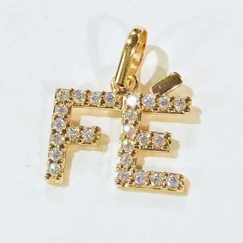 PINGENTE FÉ M 25 PEDRAS