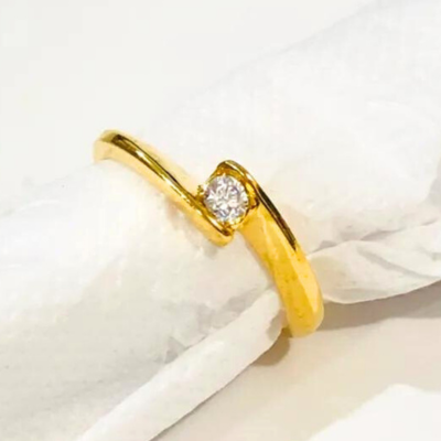 ANEL SOLITÁRIO LEO 1 PEDRA