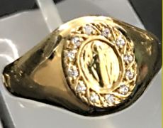 ANEL NOSSA SENHORA 12 PEDRAS