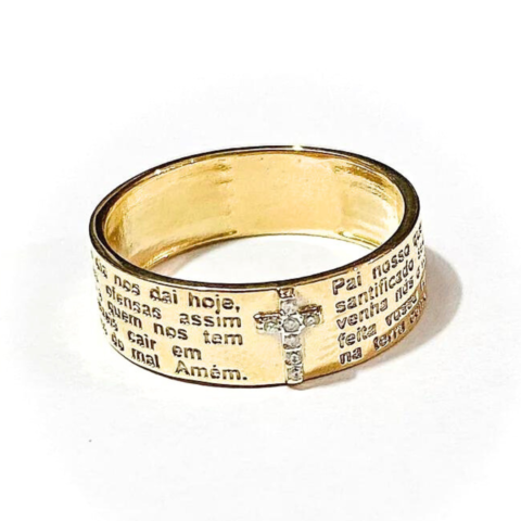 ANEL PAI NOSSO 7 PEDRAS