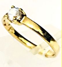 ANEL SOLITARIO ANATOMICO 1 PEDRA