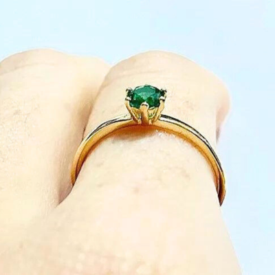 Anel Solitário Dina com 1 pedra de 35,0 Pts.