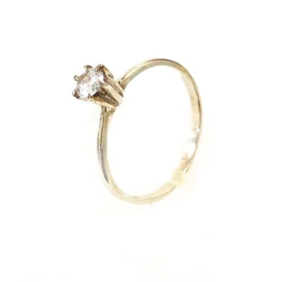 ANEL SOLITÁRIO CARTIÊ 1 PEDRA