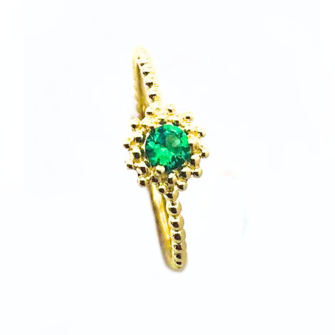 Anel Amora em ouro 18K, com 1 pedra de 3,5 mm