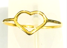 ANEL FIO CORAÇAO M SEM PEDRAS