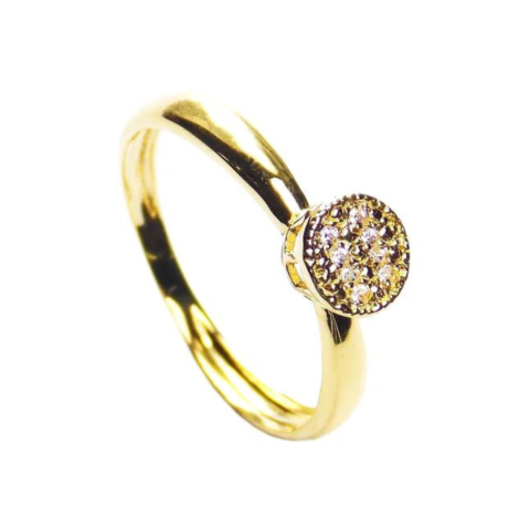 ANEL REDONDO CHUVEIRO 8 PEDRAS