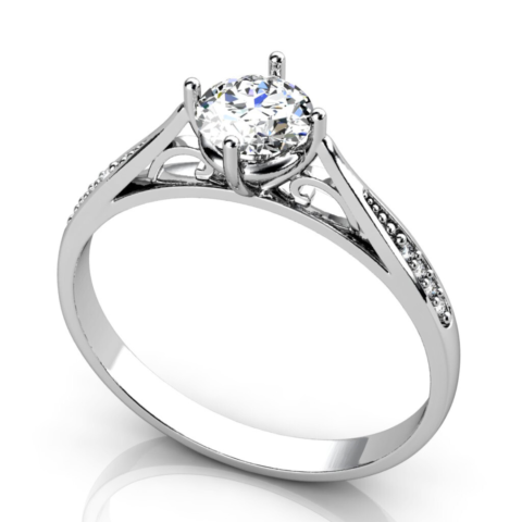 ANEL SOLITÁRIO 9 PEDRAS