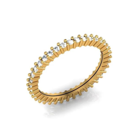 ANEL ALIANÇA INTEIRA 38 PEDRAS