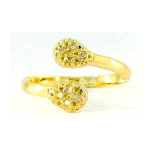 ANEL GOTA SIMPLES FALANGE 8 PEDRAS