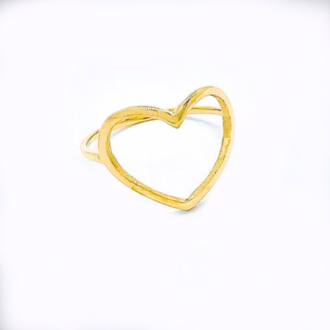 ANEL CORAÇÃO AEREO SEM PEDRAS