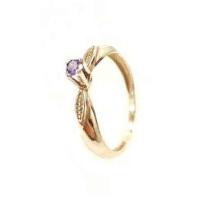 Anel Solitário Laife com 1 pedra de 4,0 mm