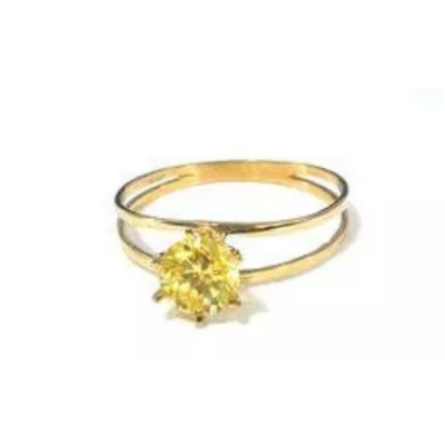 ANEL 2 LINHAS COM PEDRA DE 6,0 mm