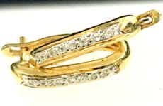 BRINCO OVAL MÉDIO 14 PEDRAS