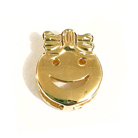 PINGENTE CARINHA FELIZ MENINA SEM PEDRAS