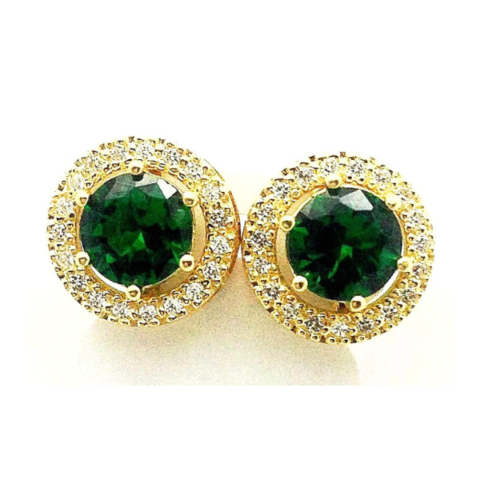 Brinco Troca Miolo G com 38 pedras de 0,5 Pts e 2 de 6,0 mm