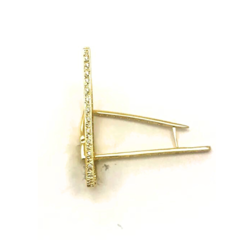 BRINCO ESTRIBO QUADRADO 40 PEDRAS