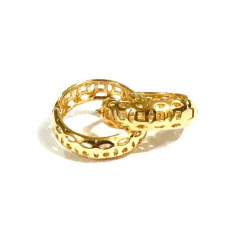 BRINCO ARGOLA TELA SEM PEDRAS