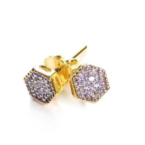 BRINCO BOTÃO 8 PEDRAS