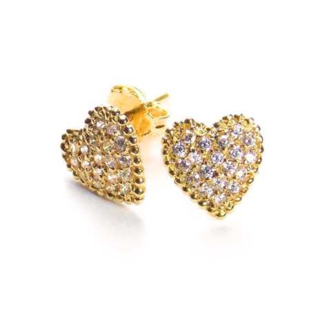 BRINCO CORAÇÃO BORDA 38 PEDRAS