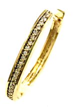 BRINCO OVAL CADEADO 42 PEDRAS