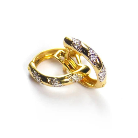 BRINCO OVAL CAMY 12 PEDRAS