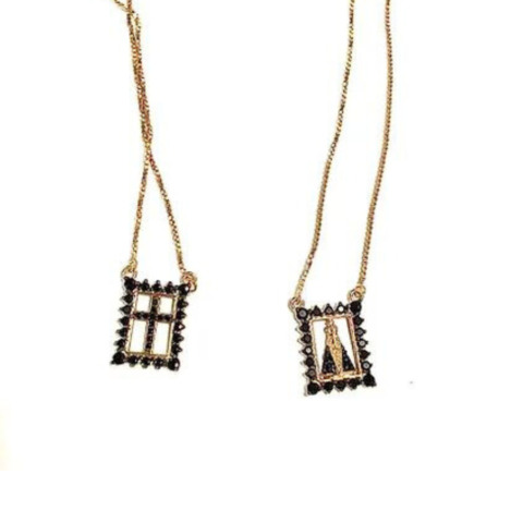 COLAR ESCAPULÁRIO SANTA CRUZ 55 PEDRAS