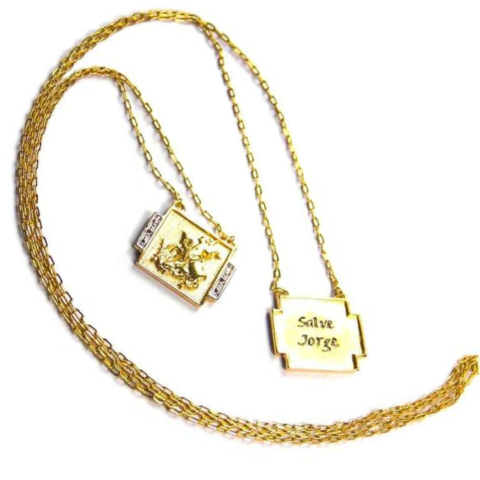 Escapulário Salva Jorge sem pedras