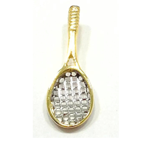 PINGENTE RAQUETE DE TENIS SEM PEDRAS