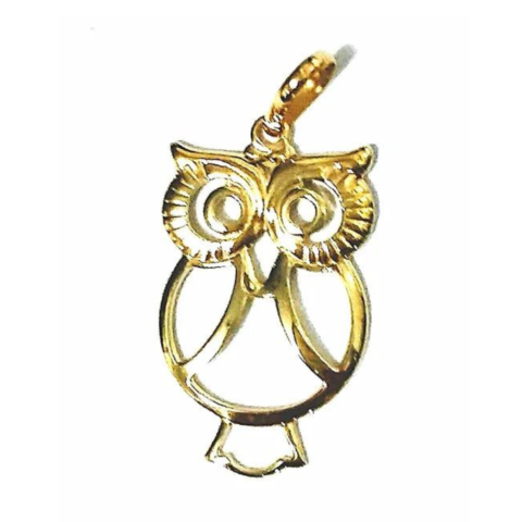 PINGENTE CORUJA VAZ SEM PEDRAS