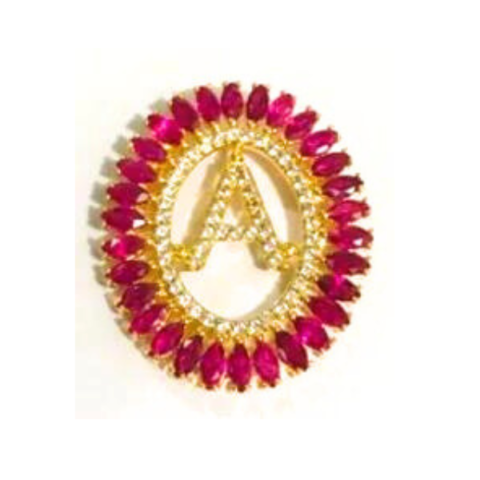 Pingente Letra Navete com 66 pedras