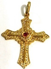 PINGENTE CRUZ 76 PEDRAS