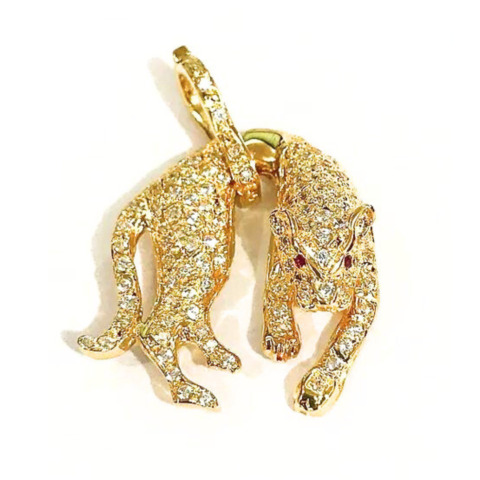 PINGENTE PANTERA 101 PEDRAS