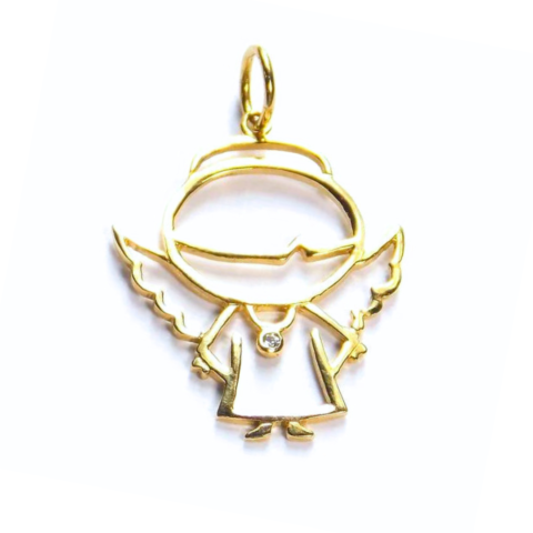 PINGENTE ANJO 1 PEDRA
