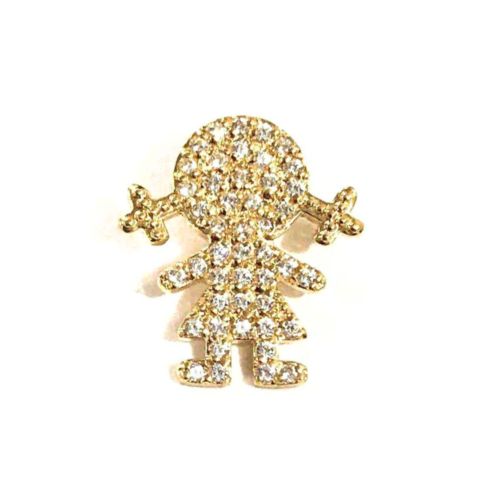 PINGENTE BONECA LAÇO 46 PEDRAS