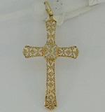 PINGENTE CRUZ VATICANO 43 PEDRAS