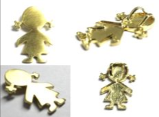 PINGENTE MENINA G SEM PEDRAS