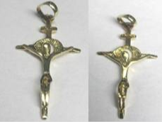 PINGENTE CRUZ MODE IMAGEM SEM PEDRAS