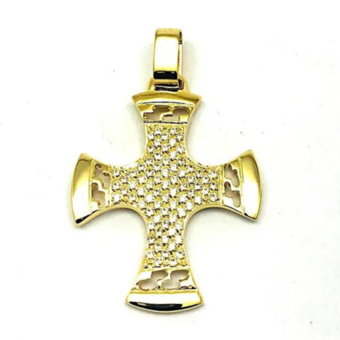 PINGENTE CRUZ DE MALTA 88 PEDRAS