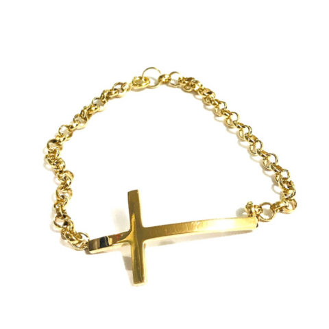Pulseira Cruz Caída sem pedras