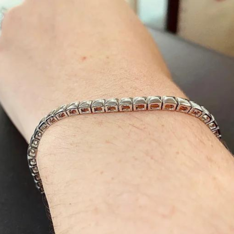 Pulseira Riviera Bloquinho sem pedras.