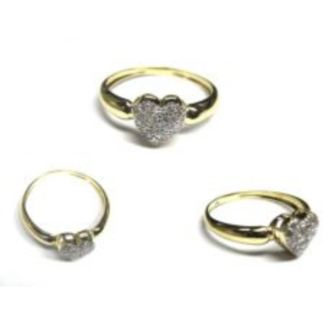 ANEL CORAÇÃO P 22 PEDRAS