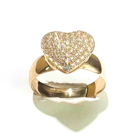 ANEL CORAÇÃO BIA LEVER 57 PEDRAS