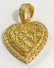 PINGENTE CORAÇÃO G 52 PEDRAS