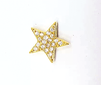 PINGENTE ESTRELA M 19 PEDRAS