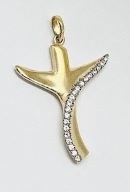 PINGENTE CRUZ ALVORADA 20 PEDRAS